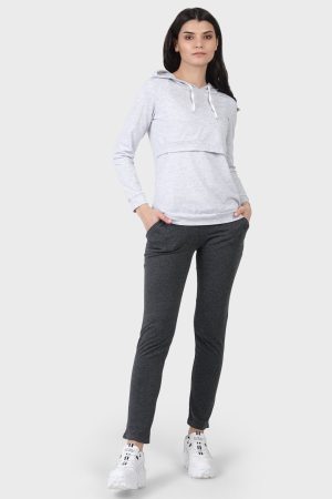 Костюм "Луиза" для беременных и кормящих; цвет: серый/антрацит