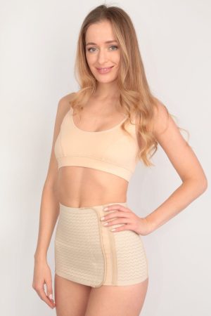 Пояс-корсет послеродовый утягивающий "лента" бежевый