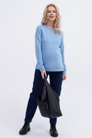 Джинсы-мом для беременных 0988-дм, т.синий