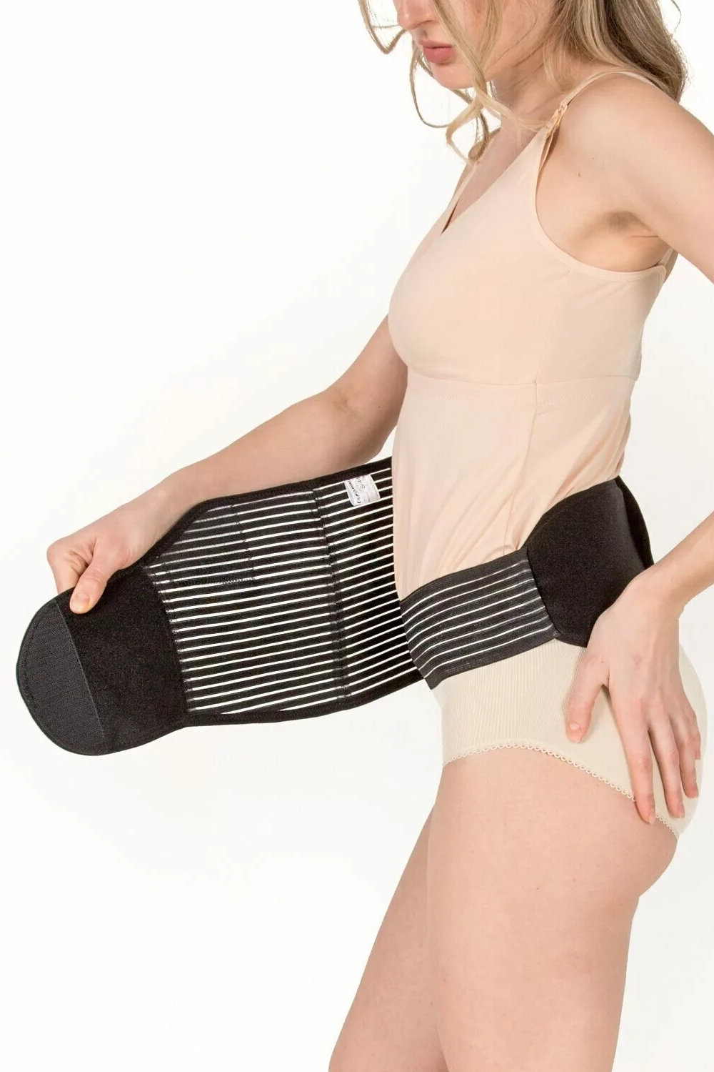 Пояс-корсет универсальный перфорированный 4в1, белый — изображение 11