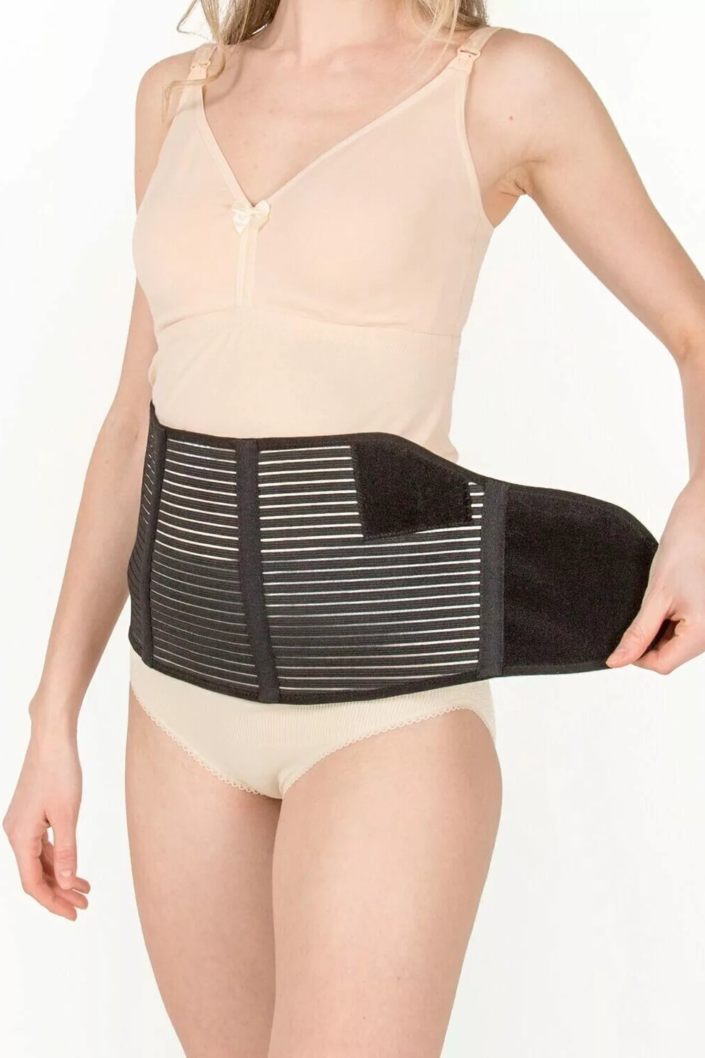 Пояс-корсет универсальный перфорированный 4в1, белый — изображение 4