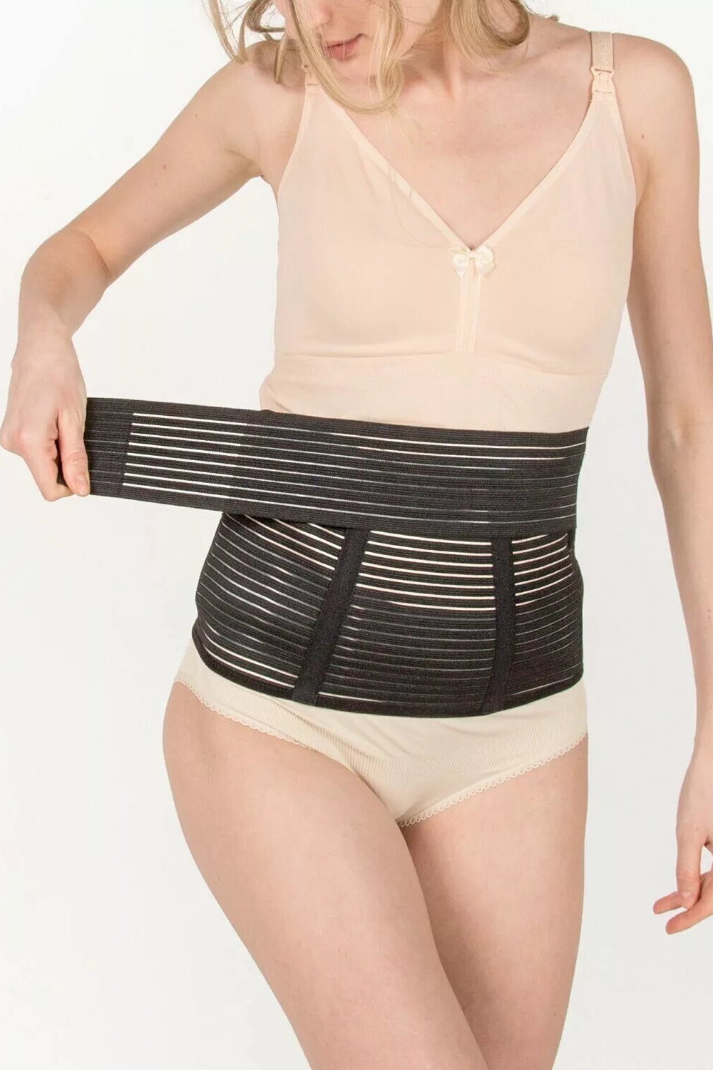 Пояс-корсет универсальный перфорированный 4в1, белый — изображение 9