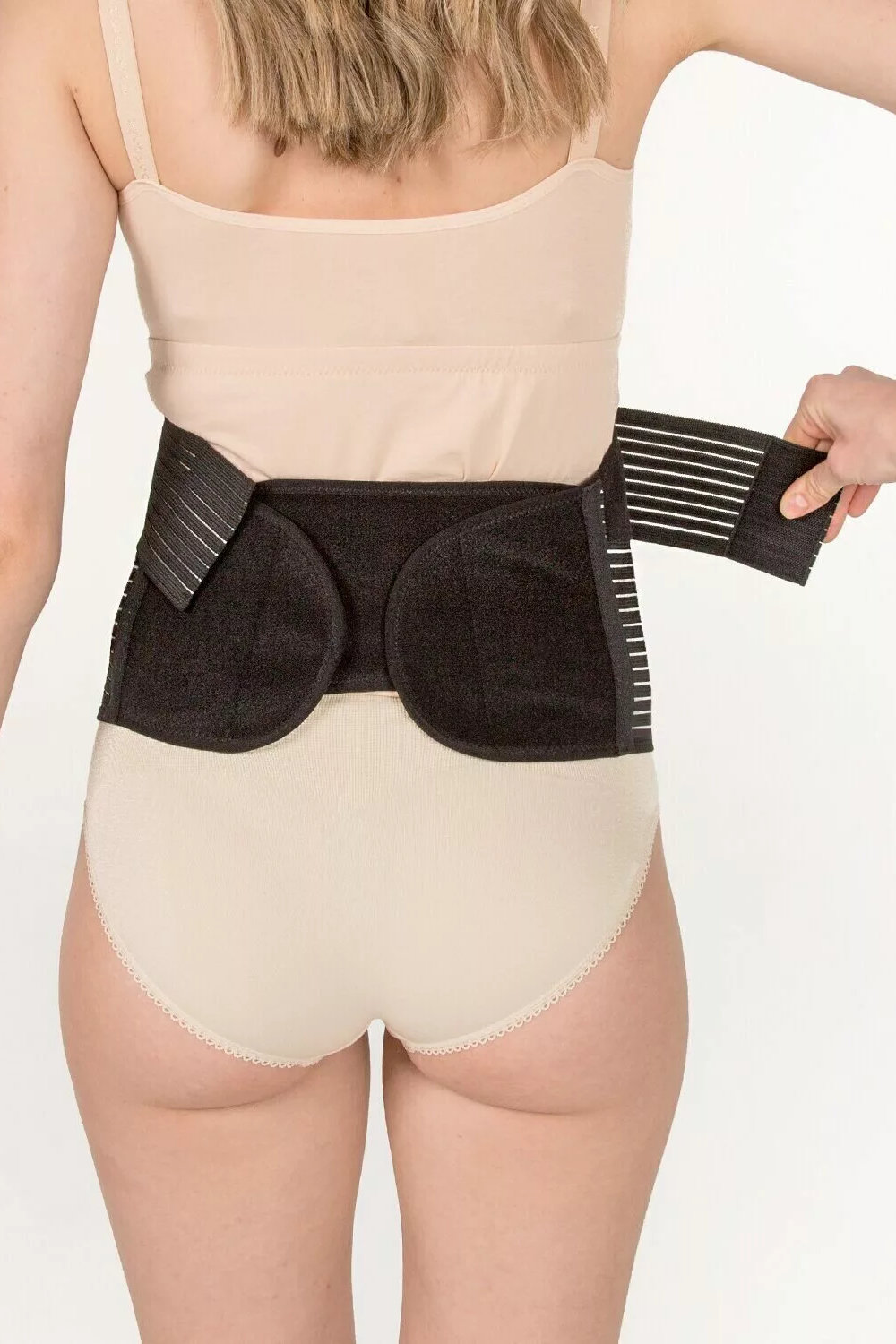 Пояс-корсет универсальный перфорированный 4в1, белый — изображение 8