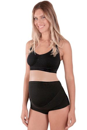 Трусы-корсет мягкий высокий черный