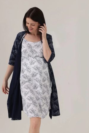 Комплект для беременных и кормящих женщин 01504 т.синий