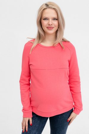 Свитшот для беременных и кормящих мм319 тринитка амарант