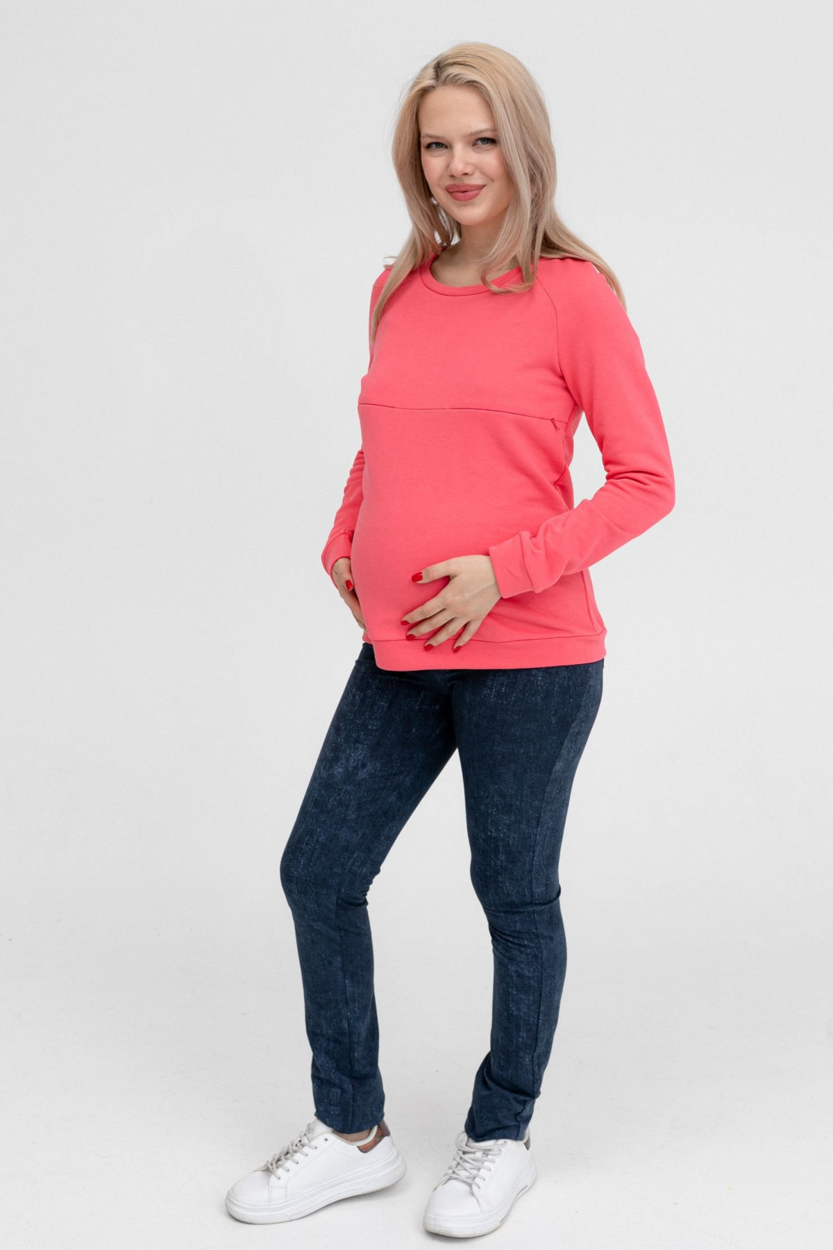 Свитшот для беременных и кормящих мм319 тринитка амарант — изображение 4