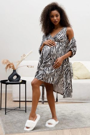 Комплект для роддома "Айрис" для беременных и кормящих; цвет: тигровый