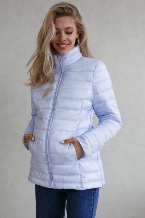 Куртка демис. 2в1 "Ультралайт" для беременных; цвет: голубой
