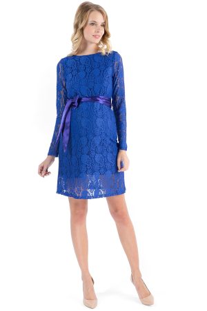 Платье "Марианна" васильковое для беременных
