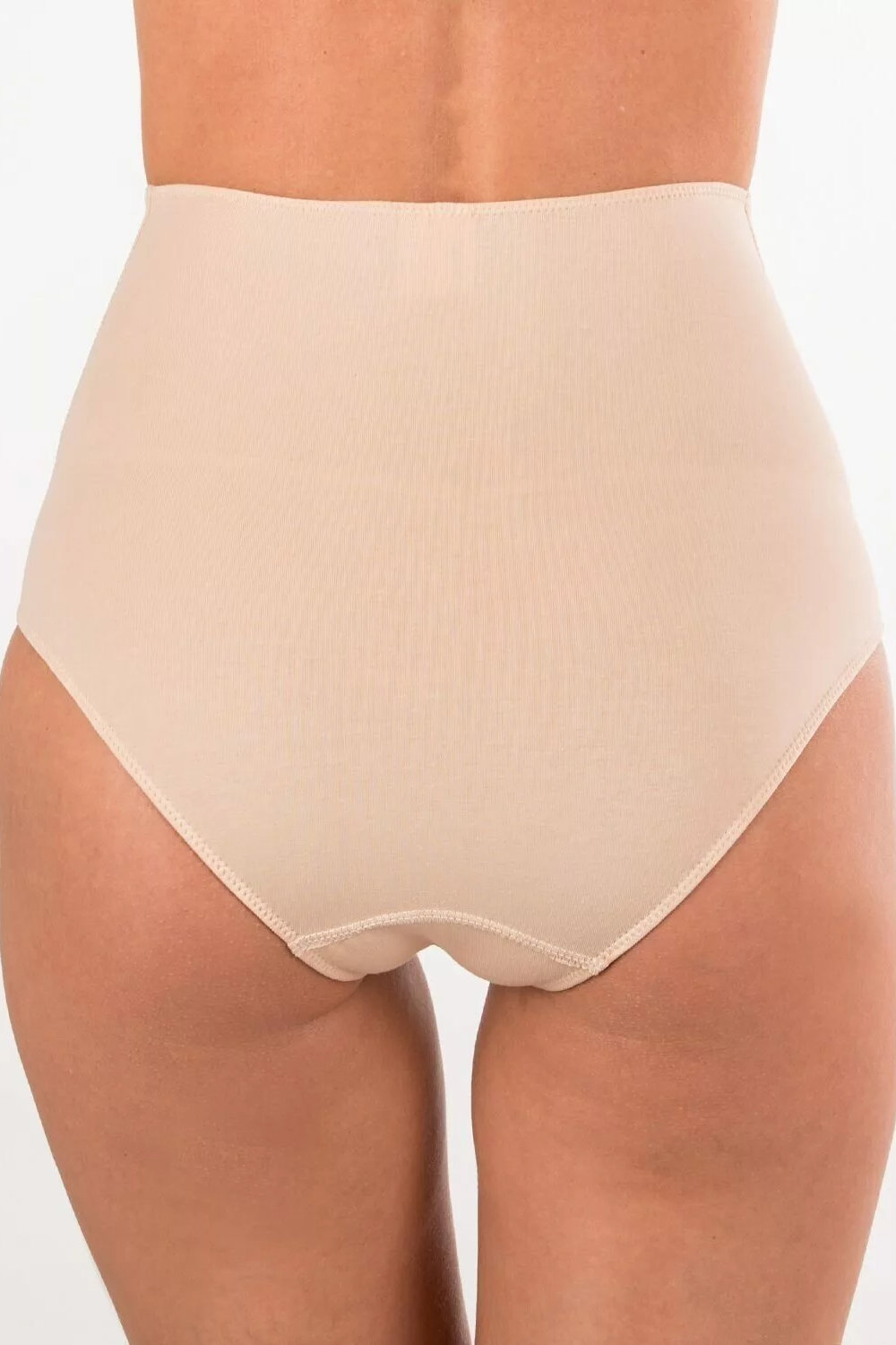 Трусы для беременных высокие хлопок, бежевый — изображение 3