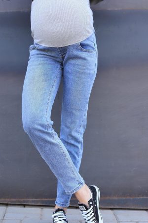 Джинсы-скини для беременных 982-дм, деним