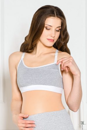 Топ до-послеродовый Gloria серый