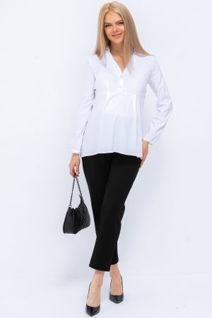 Брюки для беременных мм806 укороченные, чёрный