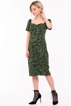 Платье арт. 99589 для беременных; цвет: зелёный