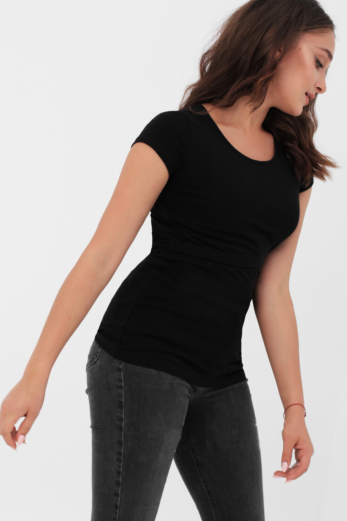 Футболка Yammy Mammy 207.1.130 черная — изображение 4