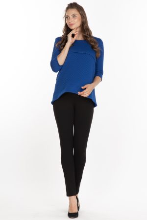 Брюки для беременных 1128-1 на флисе, чёрный