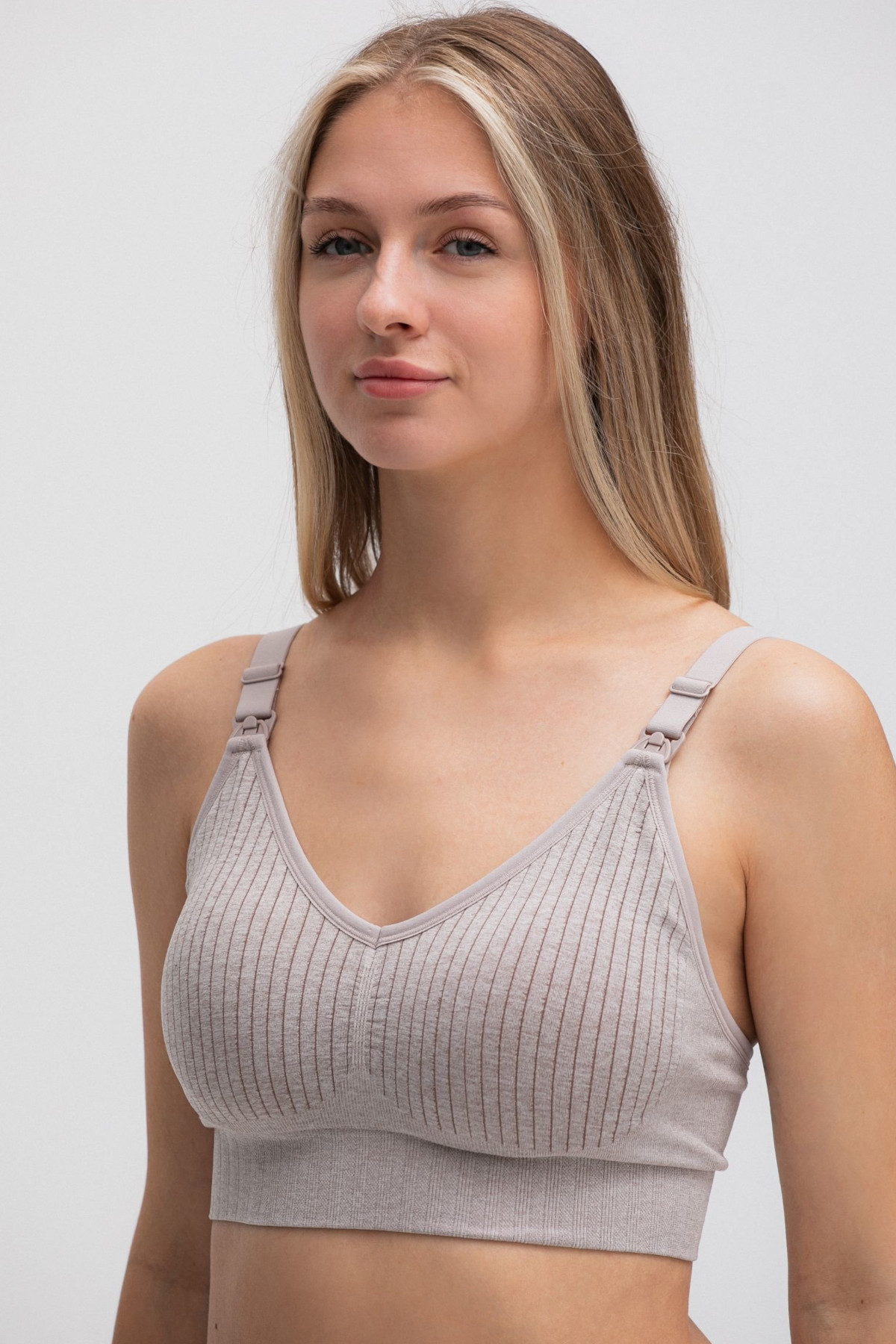 Бюстгальтер для беременных и кормящих 338 рубчик, какао