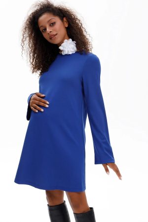 Платье "Эрлин" для беременных; цвет: электрик