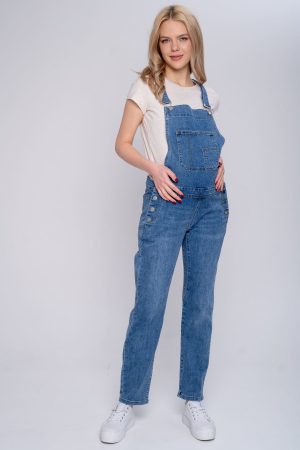 Комбинезон-бойфренд для беременных 6185 летний, св.деним