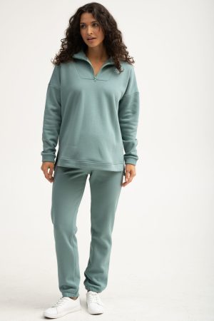 Костюм для беременных мм913 флисовый, малахит