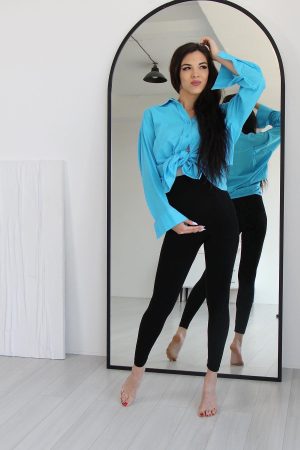 Леггинсы для беременных 2601 кашемир, чёрный