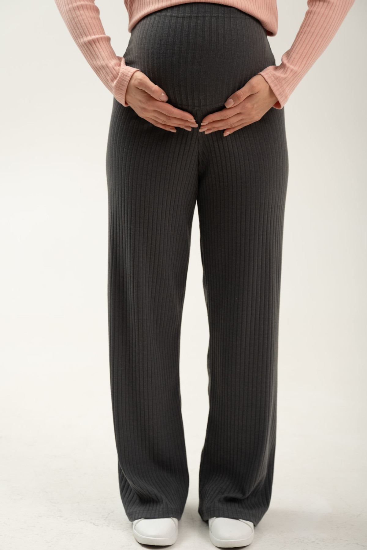 Брюки для беременных мм816 лапша, графит — изображение 4