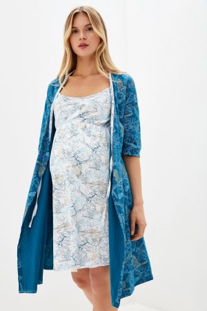 Комплект для беременных и кормящих женщин 01504 морск.волна