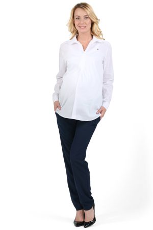 Брюки "Крафт" для беременных; цвет: синий