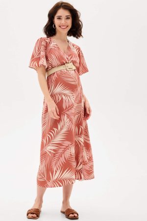 Платье арт. 9105708 для беременных; цвет: терракотовый