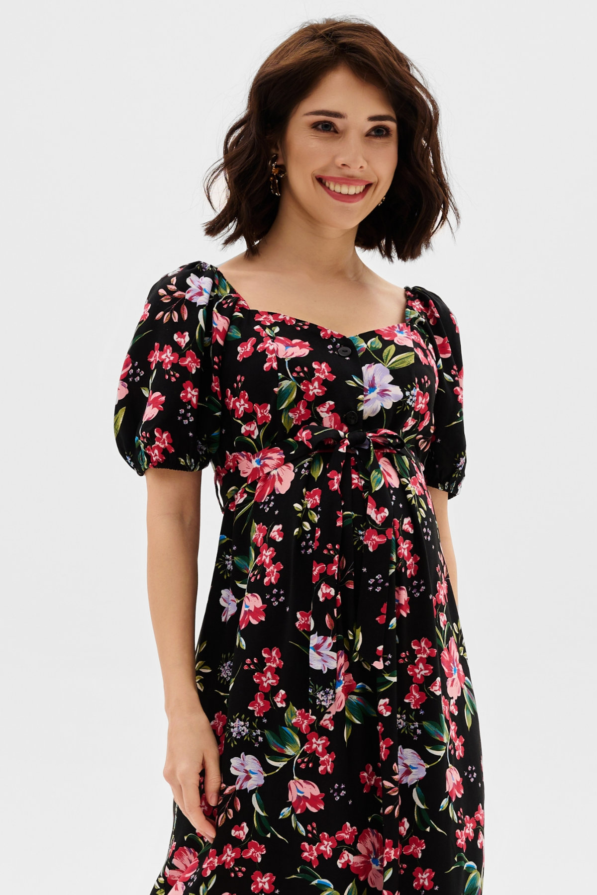 Платье арт. 9106013 для беременных; цвет: чёрный — изображение 3