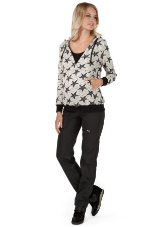 Брюки утепл. "Анфиса" черные для беременных