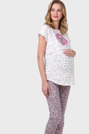 Комплект для дома "Амая" для беременных и кормящих; цвет: кофейный