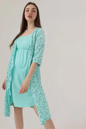 Комплект для беременных и кормящих женщин 01504 мятный