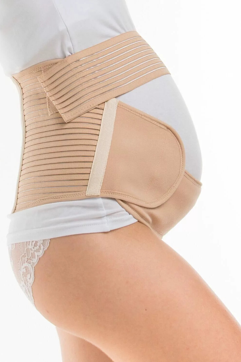 Пояс-корсет универсальный перфорированный 4в1, бежевый