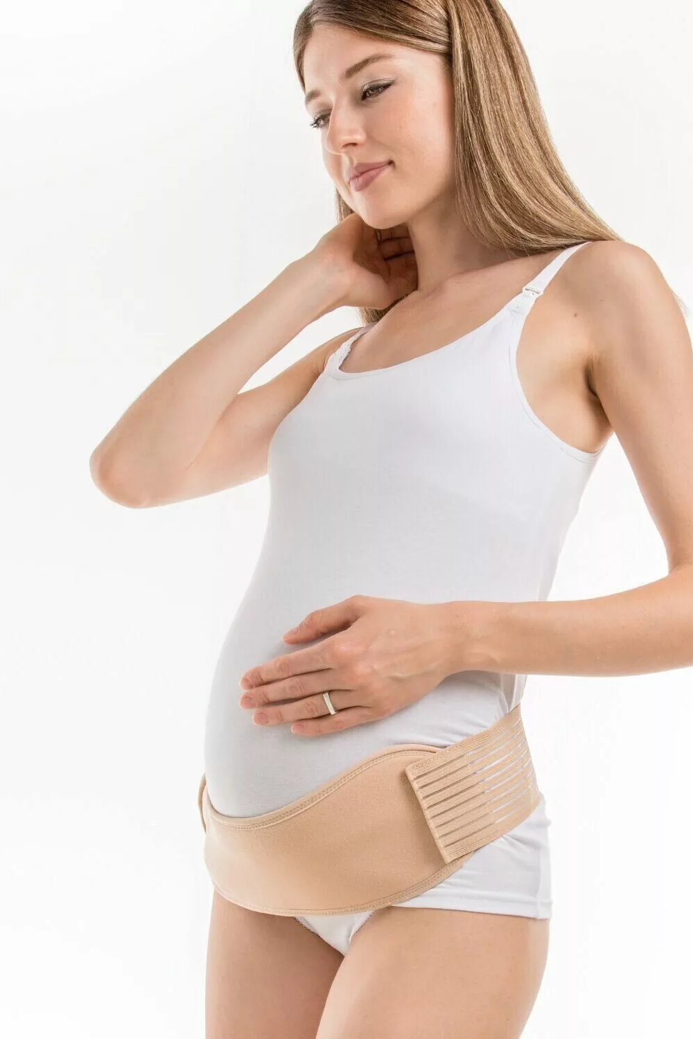 Пояс-корсет универсальный перфорированный 4в1, бежевый — изображение 5