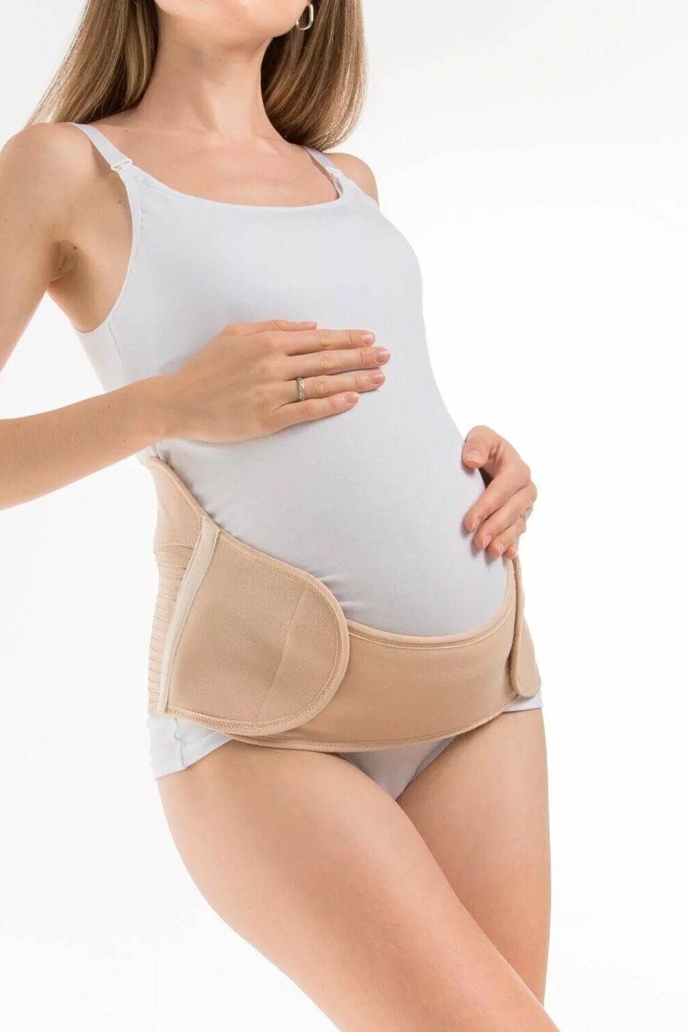 Пояс-корсет универсальный перфорированный 4в1, бежевый — изображение 8