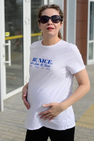 Футболка "Руби" для беременных; цвет: белый