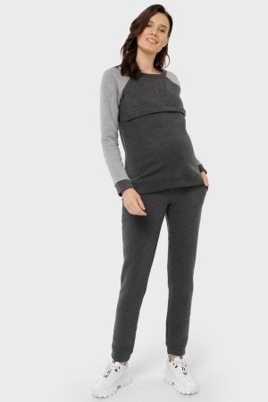 Костюм утепл. "Кельн" для беременных и кормящих; цвет: антрацит