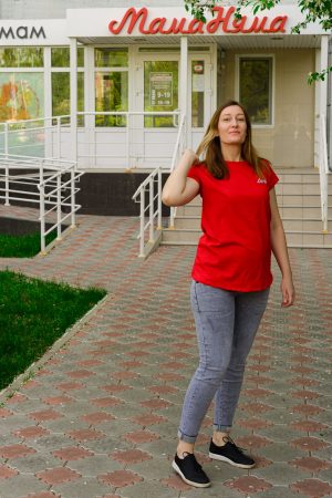 Джинсы-бойфренды для беременных L2257, серый