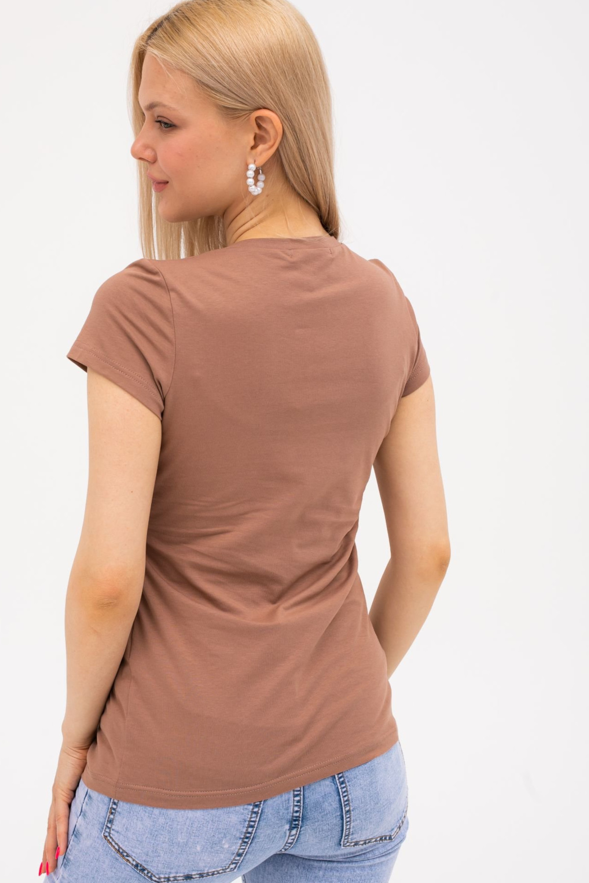 Футболка для беременных и кормящих мм103 мокко — изображение 3