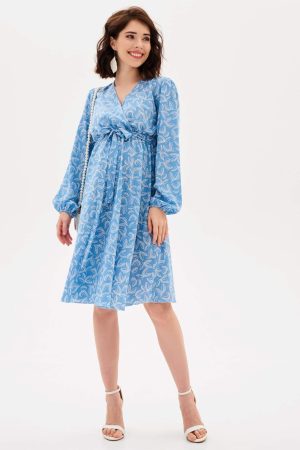 Платье арт. 9101803 для беременных; цвет: голубой