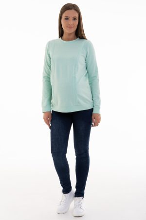 Джинсы-скини для беременных 355-дм, т.синий