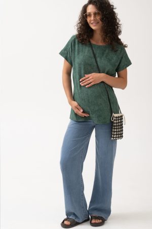 Джинсы-палаццо для беременных Y614#, деним