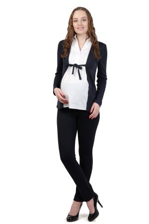 Брюки для беременных 803-тр т.синий