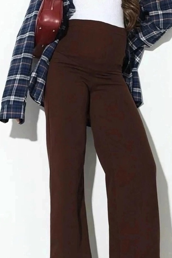 Брюки-палаццо для беременных Dimols рубчик шоколад