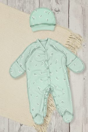 Комбинезон с шапочкой 174852 ментол
