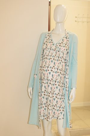 Комплект для роддома "Айрис" для беременных и кормящих; цвет: кактус