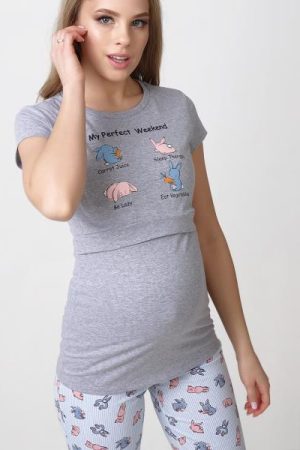 Комплект для дома "Стивен" для беременных и кормящих; цвет: голубой