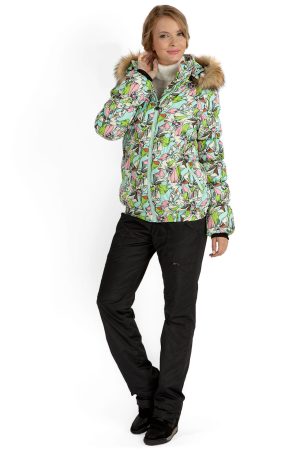 Куртка 2в1 зимн. "Монако" орхидеи для беременных